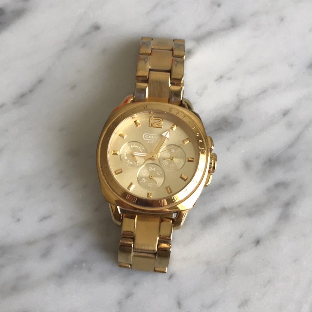 Gold Coach Boyfriend Watch